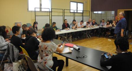 Se han dado cita jóvenes creadores, técnicos y políticos de los municipios que forman parte del proyecto y que tienen en común contar con estos espacios creativos entre sus servicios. FOTO: EPDA. Se han dado cita jóvenes creadores, técnicos y políticos de los municipios que forman parte del proyecto y que tienen en común contar con estos espacios creativos entre sus servicios. FOTO: EPDA.