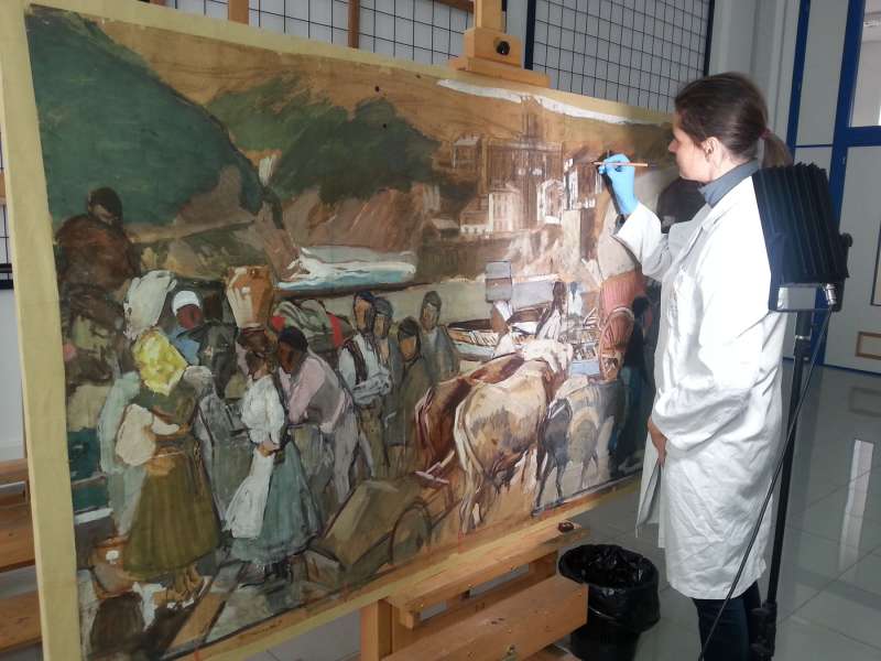 Restauración de los bocetos de Sorolla Restauración de los bocetos de Sorolla
