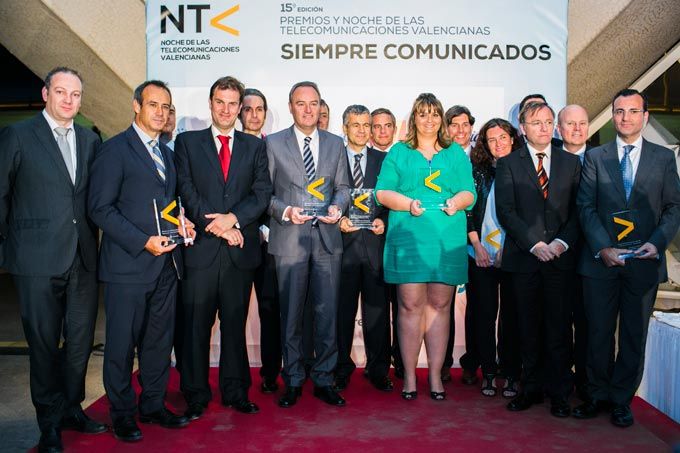 Tel�fonica fue reconocido en la Noche de las Telecomunicaciones. FOTO EPDA