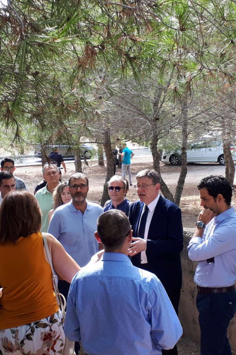 Visita del alcalde a la fosa de Paterna. EPDA Visita del alcalde a la fosa de Paterna. EPDA