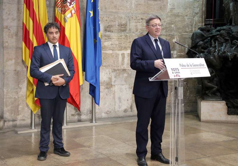 Ximo Puig y Francesc Colomer. Ximo Puig y Francesc Colomer.