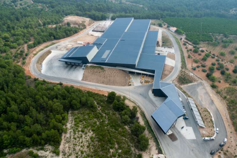 Vista aérea de la planta de residuos de Algímia. EPDA Vista aérea de la planta de residuos de Algímia. EPDA