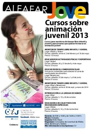 Alfafar JOVE Cursos Sobre Animación Juvenil 2013
