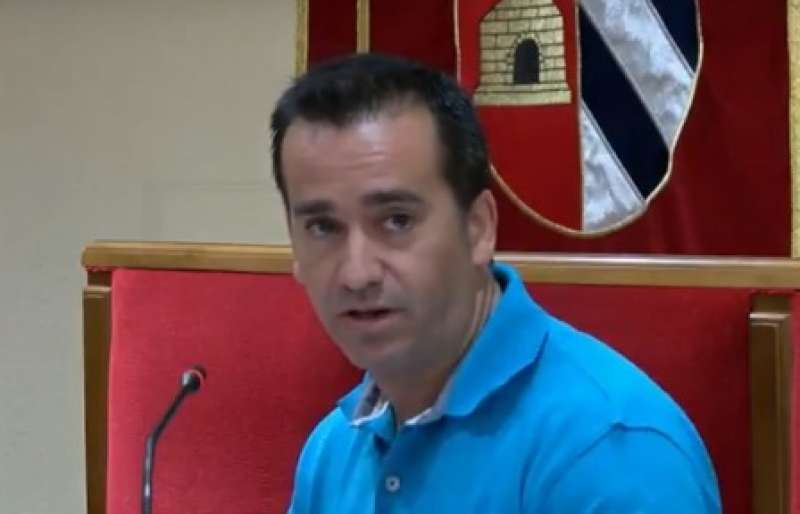 Javier Gil al ple de Mislata. EPDA Javier Gil al ple de Mislata. EPDA