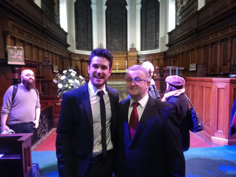St. Ann´s Church de Manchester, Ignacio Lara y José S. Murgui el 3-2-2018 St. Ann´s Church de Manchester, Ignacio Lara y José S. Murgui el 3-2-2018