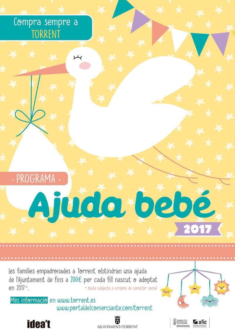 Cartel informativo sobre el cheque bebé de Torrent. EPDA Cartel informativo sobre el cheque bebé de Torrent. EPDA