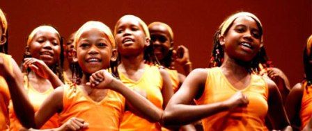 El Coro Malagasy Gospel formado por 25 ni�as y ni�os. FOTO: EPDA