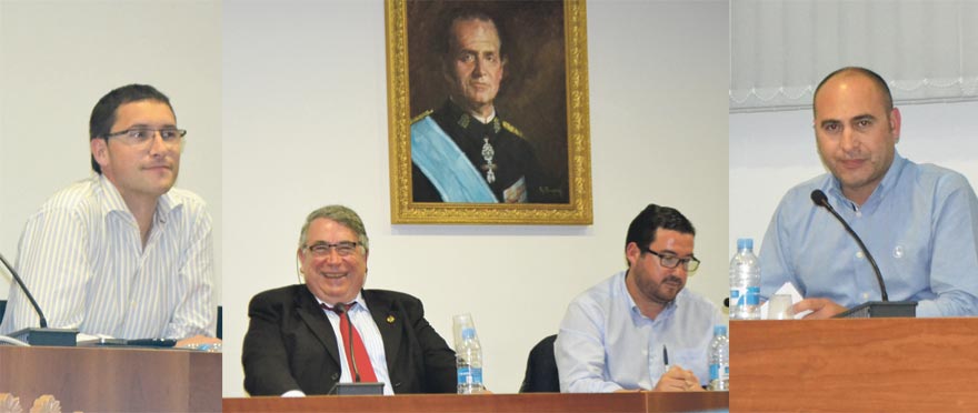 Carlos Julián, J. A. Sancho, el alcalde y Rafa Corresa. FOTO EPDA Carlos Julián, J. A. Sancho, el alcalde y Rafa Corresa. FOTO EPDA