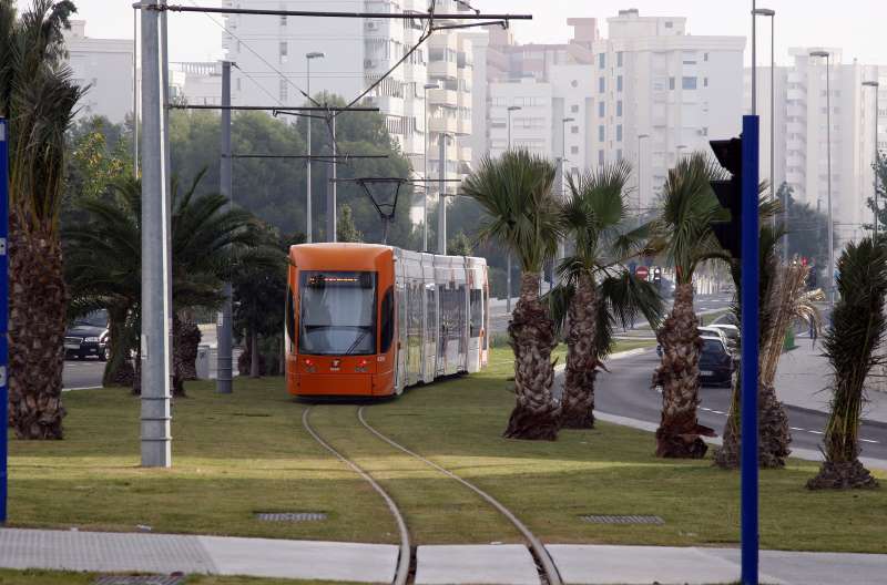 El TRAM en Alicante. El TRAM en Alicante.