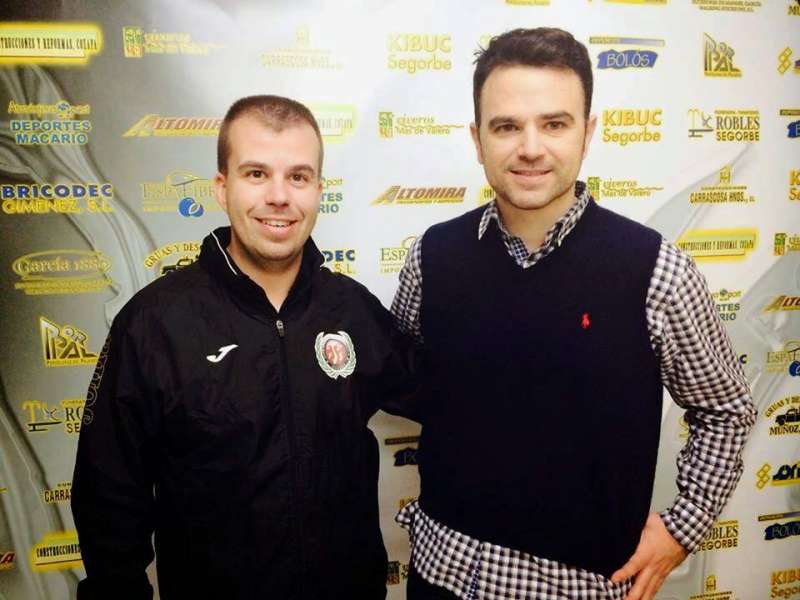 El Presidente, Nacho Cantó, con el nuevo entrenador, ïñiguez El Presidente, Nacho Cantó, con el nuevo entrenador, ïñiguez
