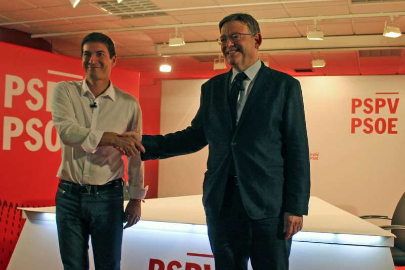 Rafa García y Ximo Puig en el debate celebrado en Blanqueries. FOTO PSPVPSOE.NET Rafa García y Ximo Puig en el debate celebrado en Blanqueries. FOTO PSPVPSOE.NET
