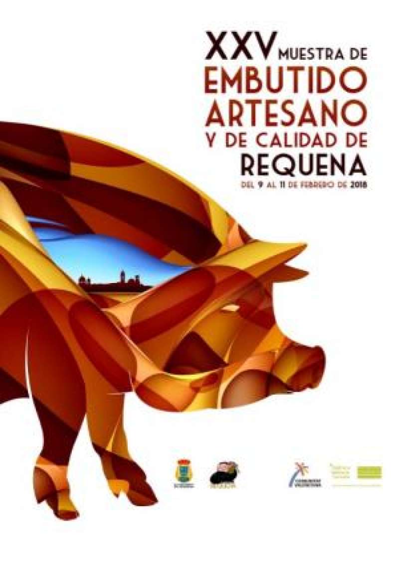 Cartel anunciador de la XXV Muestra del Embutido Artesano y de Calidad de Requena. EPDA Cartel anunciador de la XXV Muestra del Embutido Artesano y de Calidad de Requena. EPDA