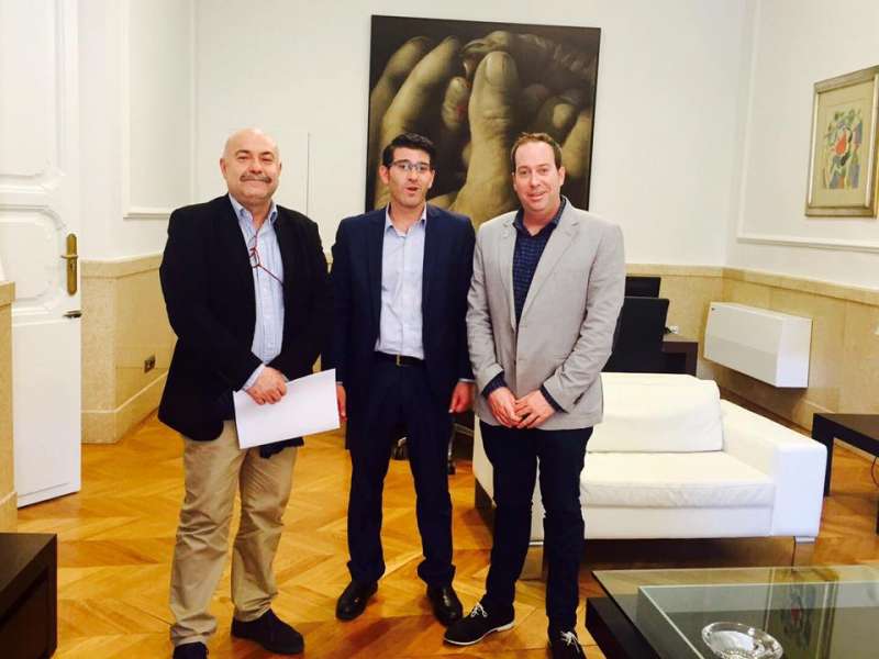 Ibáñez, Rodríguez y Navarro en la Diputación. //EPDA Ibáñez, Rodríguez y Navarro en la Diputación. //EPDA