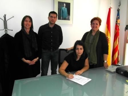 Joana Mohedano tomó posesión de su cargo el pasado viernes en el Juzgado de Paz de Alfafar.