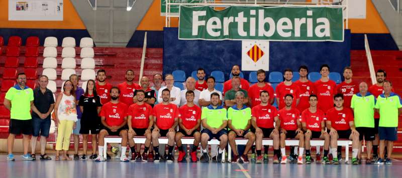 Foto de inicio de la pretemporada del Fertiberia Puerto Sagunto. EPDA Foto de inicio de la pretemporada del Fertiberia Puerto Sagunto. EPDA
