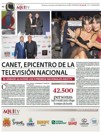 edición pdf 14 Septiembre 2018 Especial II Premios Aquí TV