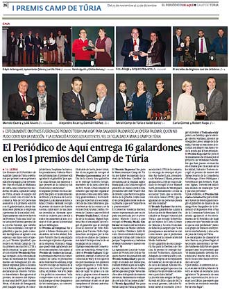 edición pdf 25 Noviembre 2016 Especial Premios Aquí Turia