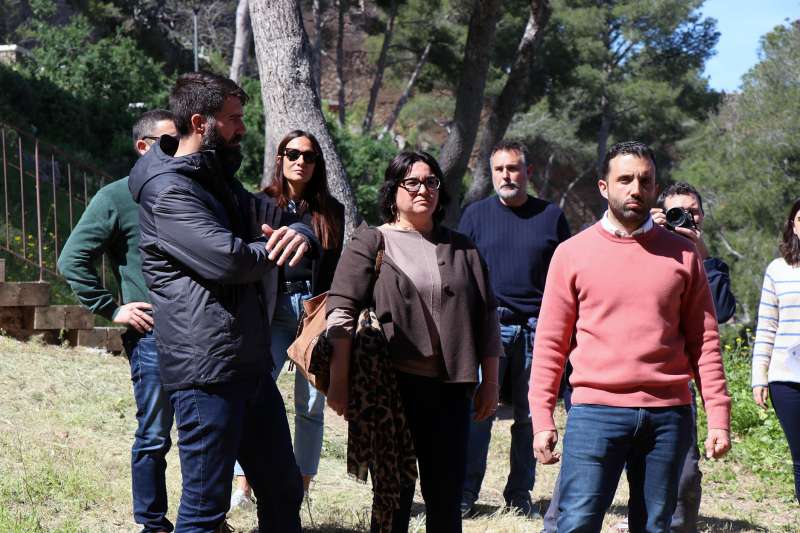 Visita de autoridades al entorno patrimonial de Sagunt.  EPDA
