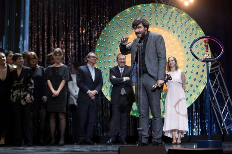 El director Carlos Marqués-Marcet durante la entrega de los XII Premis Gaudí que concede la Academia del Cine Catalán. EFE/Marta Pérez
