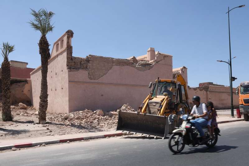 Una imagen de Marrakech tras el terremoto. EFE/EPA/TIAGO PETINGA