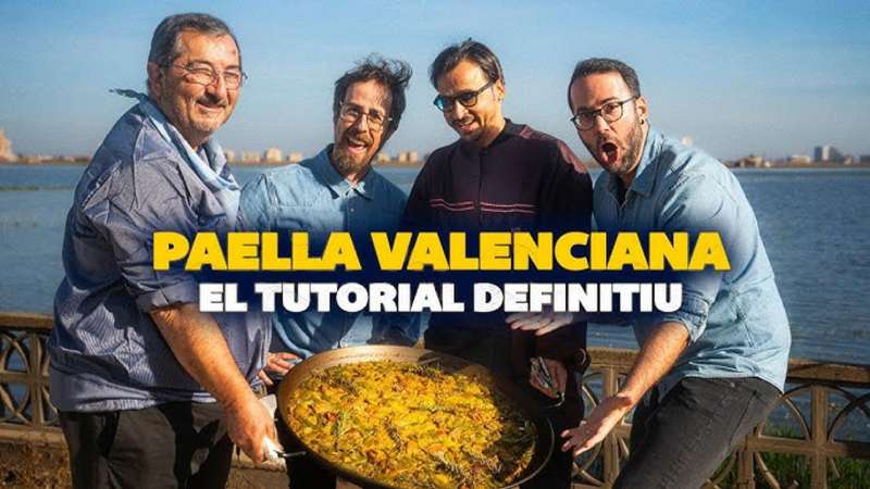 Captura de la publicaciÃ³n compartida por Jajajers en Instagram de la paella que cocinaron con Francesco Aquila. EFE