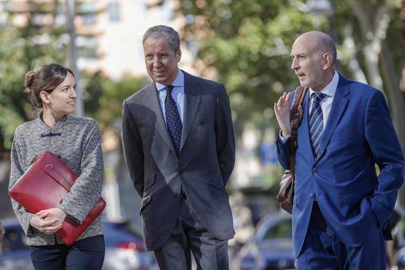 El expresident de la Generalitat Valenciana y exministro Eduardo Zaplana, a su llegada a la audiencia provincial. EFEManuel Bruque
