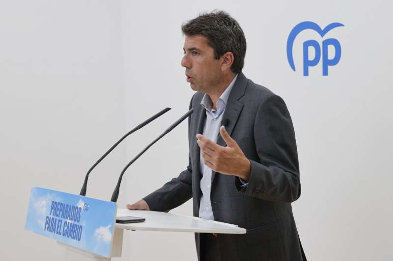El presidente del PPCV, Carlos Mazón, en una imagen de archivo. EFE/ Manuel Bruque

