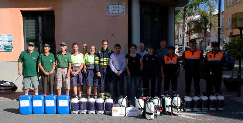 Entrega de equipamiento de seguridad al municipio de Olocau