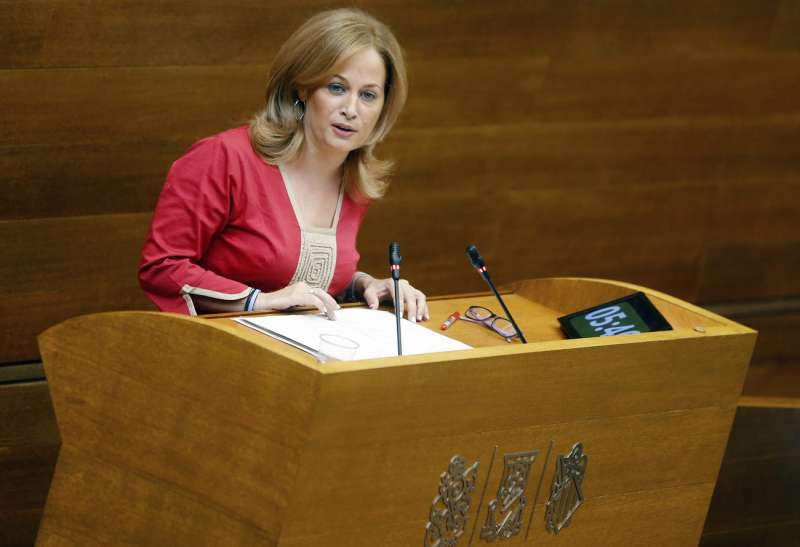 Imagen de archivo de la portavoz de Igualdad del PSPV-PSOE en les Corts, Rosa Peris. EFE/Kai Försterling
