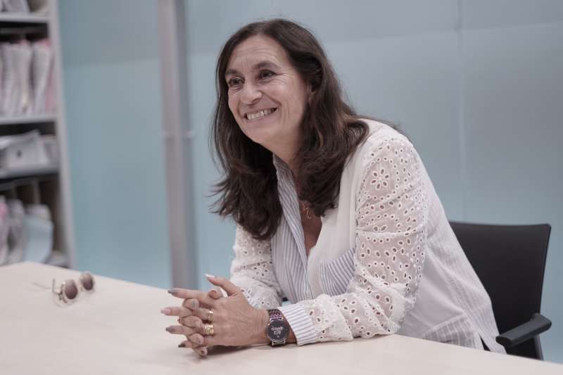 La fiscal Susana Gisbert durante la entrevista en una de las salas de la Ciudad de la Justicia de Valencia. / Ana Gausach

