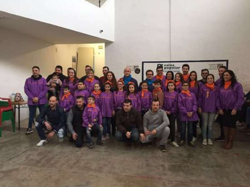 Participantes en el campeonato fallero de pilota. EPDA Participantes en el campeonato fallero de pilota. EPDA