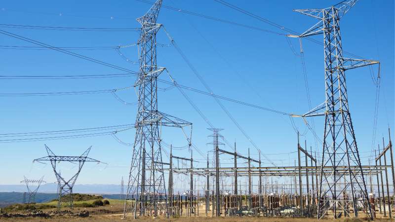Imagen de archivo de una subestacin elctrica.EPDA