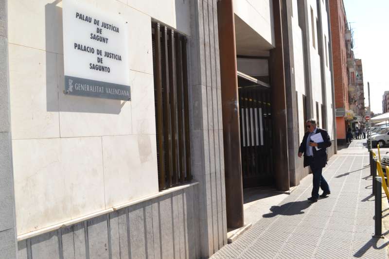 Sancho entrando al juzgado de Sagunto en una imagen de archivo. EDPA