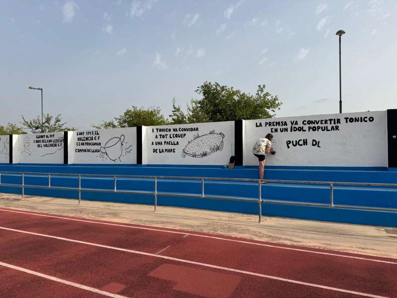 Recuperaci del mural  Foto: Ajuntament de Sueca 