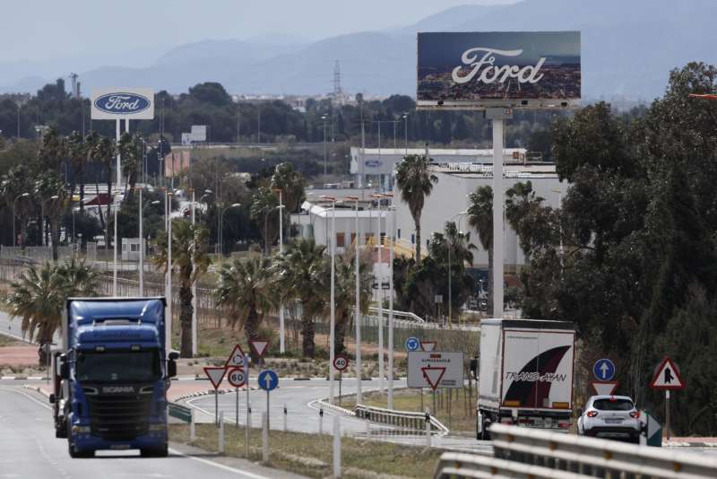 Vista del exteriores de la fábrica de Ford en Almussafes.-EFE/ Kai Forsterling/Archivo
