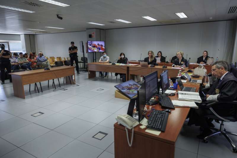 Vista general de un juicio desarrollado en la Audiencia de Valencia. EFE/Biel AliÃ±o/Archivo

