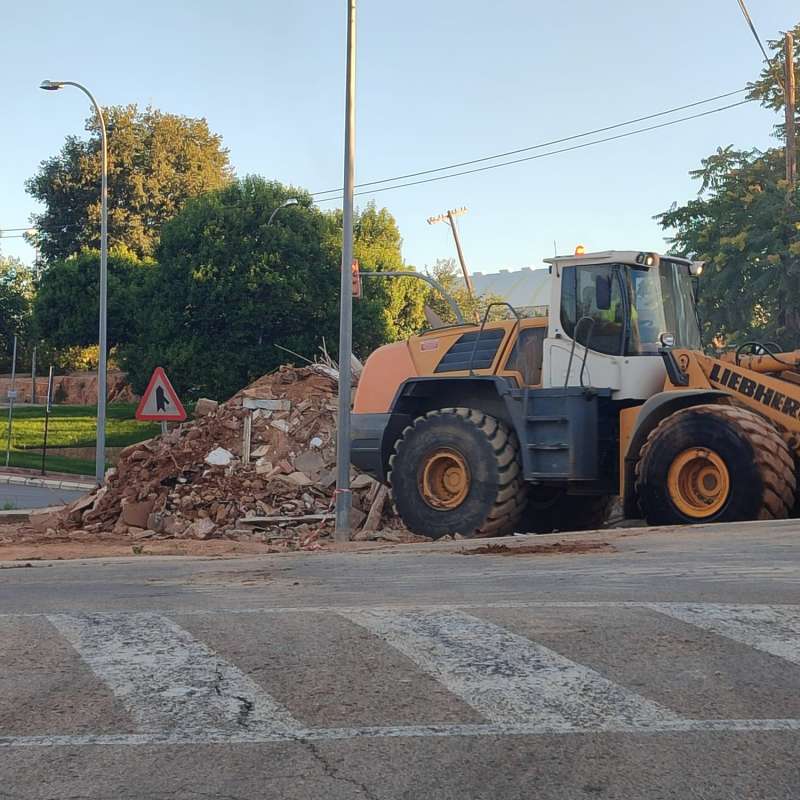 Obras en la zona de La Mesilla.EPDA
