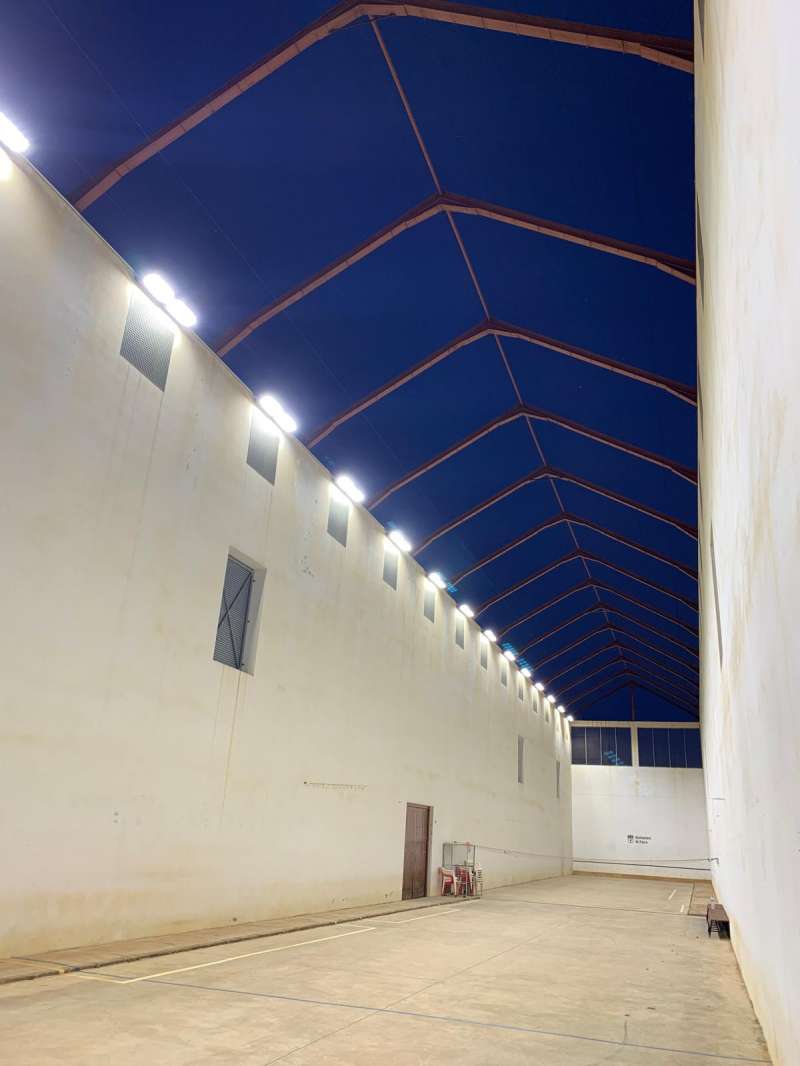 Enllumenat del carrer de la Pilota, a Faura.  Foto: Aj. Faura