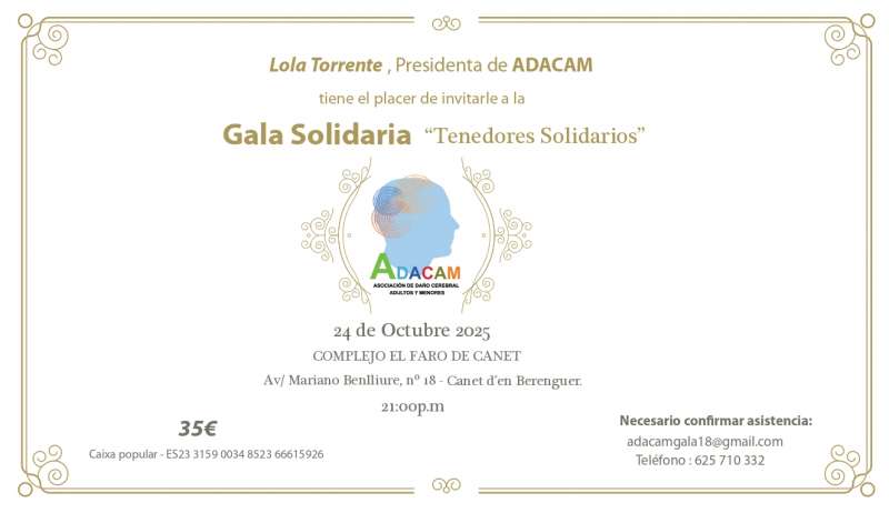 Invitacin a la gala.  EPDA