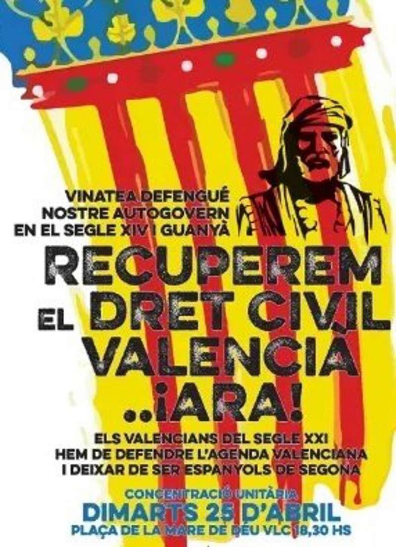 Imagen de la convocatoria publicada por Juristes Valencians en redes sociales.
