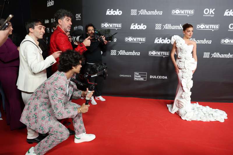 La influencer Dulceida posa para los medios en los Premios Ãdolo, este jueves en el Gran Teatro PrÃ­ncipe PÃ­o de Madrid. EFE/Kiko Huesca
