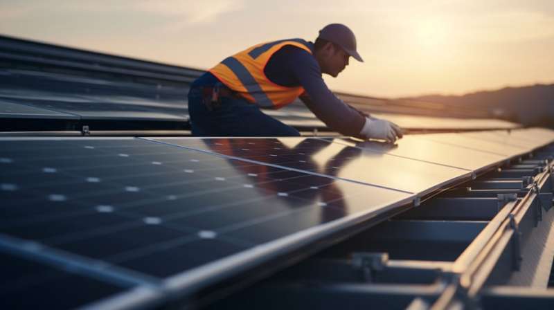 Una instalación de placas solares. EPDA