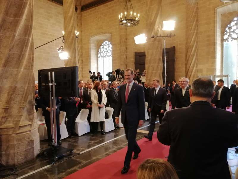 Felipe VI en una de sus visitas a Valencia. /EPDA