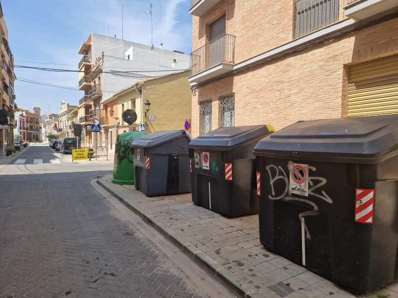Els nous contenidors a Alboraia. EPDA