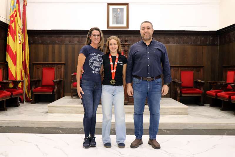 Recepcin de la deportista.  EPDA