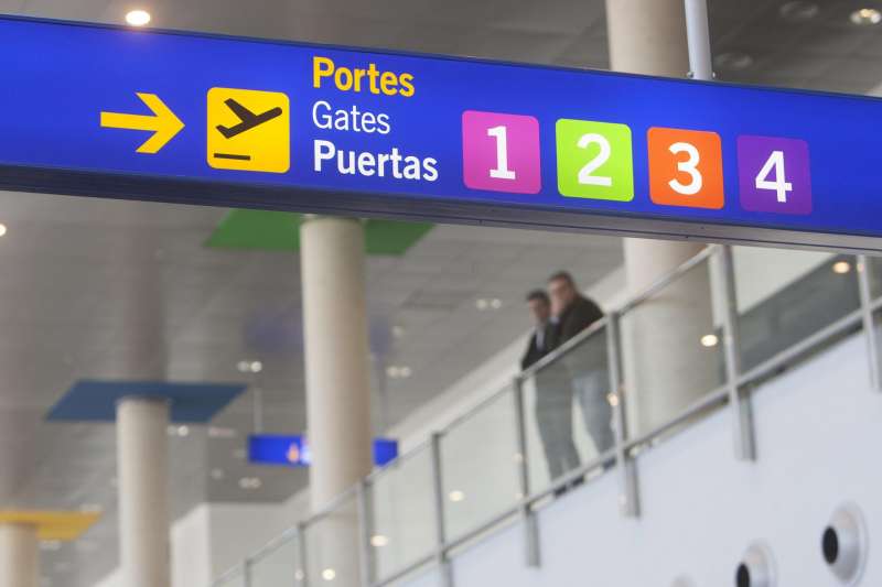 Imagen del interior del aeropuerto de Castellón. Archivo/ EFE/Domenech Castelló.
