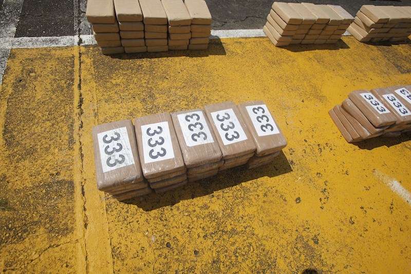 Cocaína incautada en una operación policial contra el narcotráfico. /EFE
