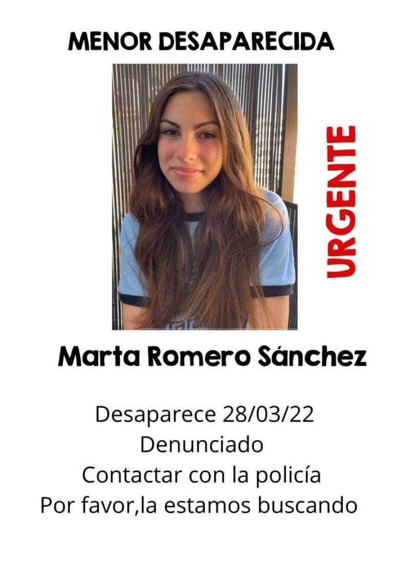 Marta Romero, desaparecida. / EPDA