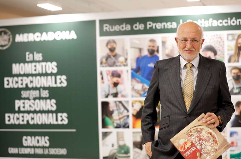 Imagen de archivo del presidente de Mercadona, Juan Roig, durante la presentación de resultados de la empresa. EFE/Ana Escobar