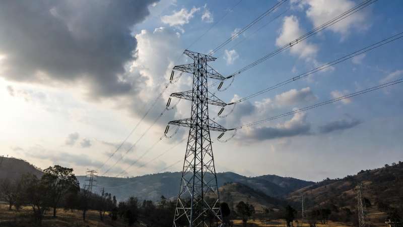 Una torre de alta tensi�n.  EPDA
